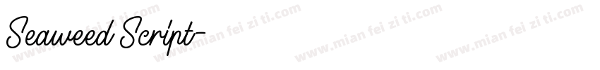 Seaweed Script字体转换